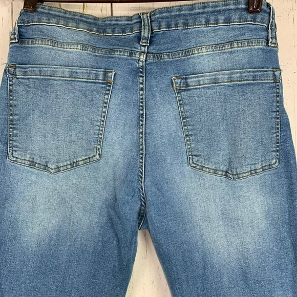 Lazer 38x32‎ Straight Fit ￼Mid Rise Blue Jeans Pants Denim Mens - Picture 5 of 12